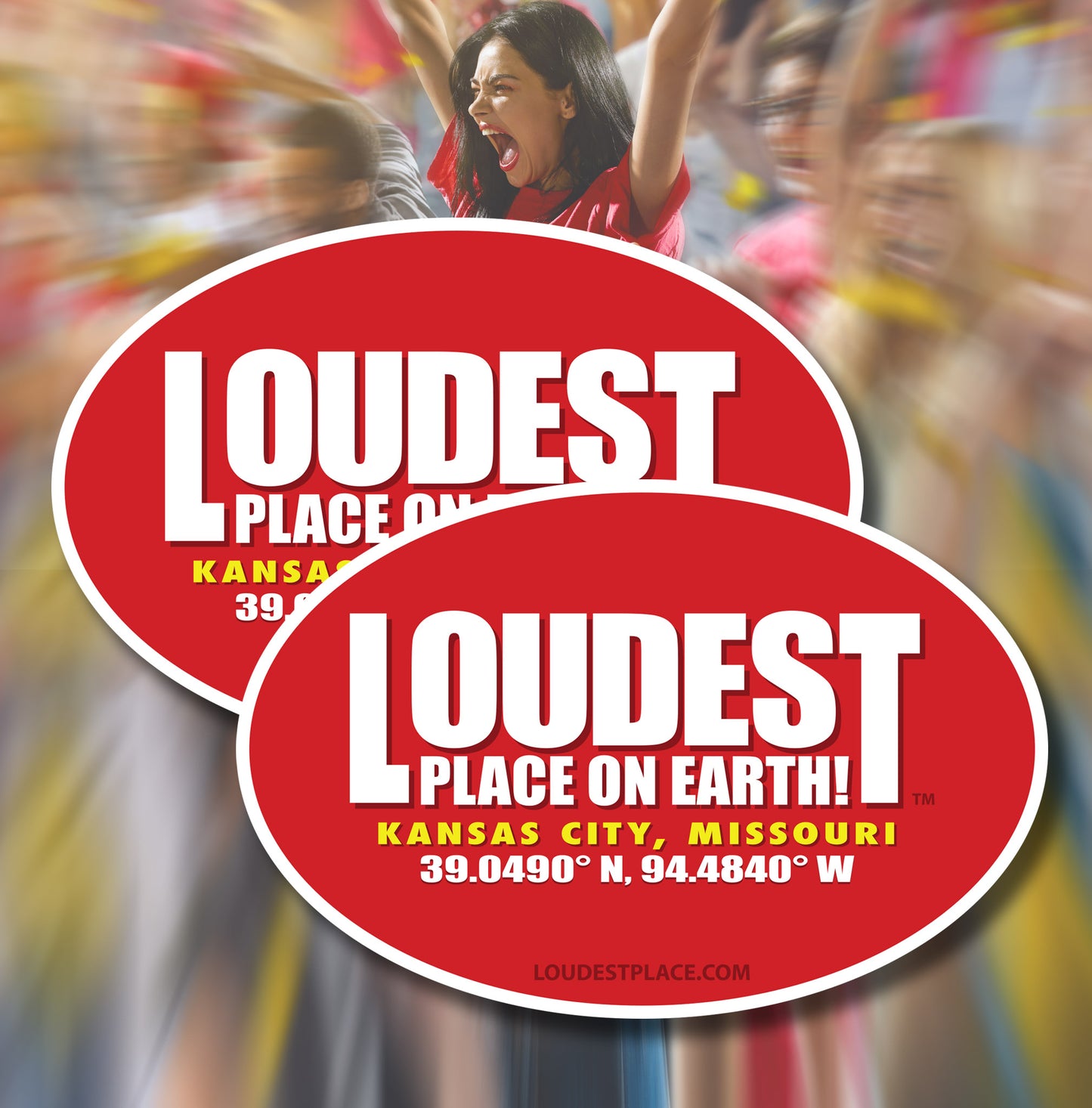 LOUDEST PLACE ON EARTH! - 4x6" Vinyl Window Decals