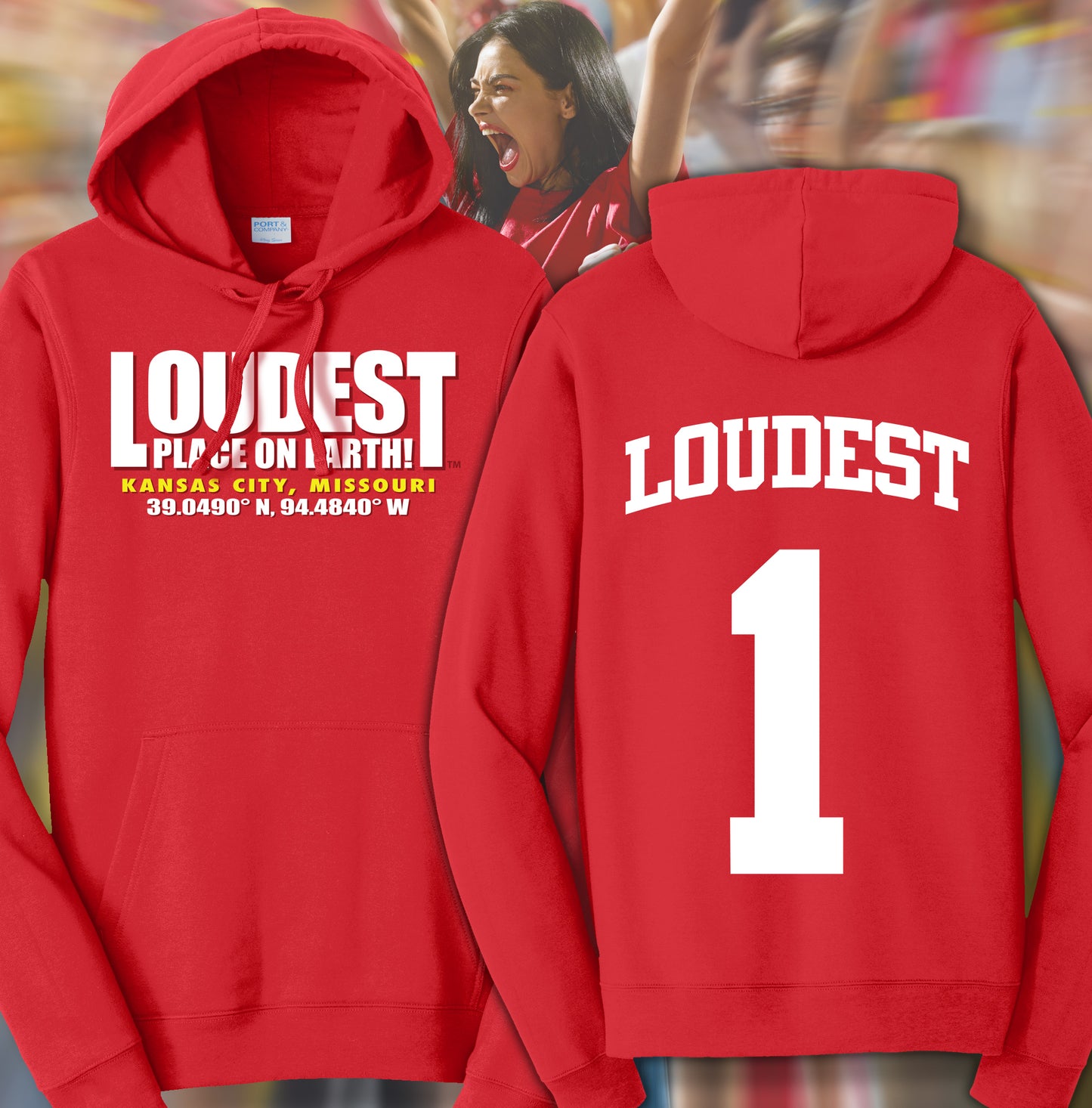 LOUDEST PLACE ON EARTH! - Hooded Sweatshirt